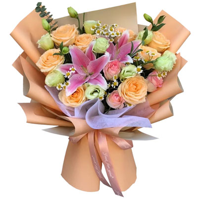 怀化11朵玫瑰桔梗百合，陪你每个季节